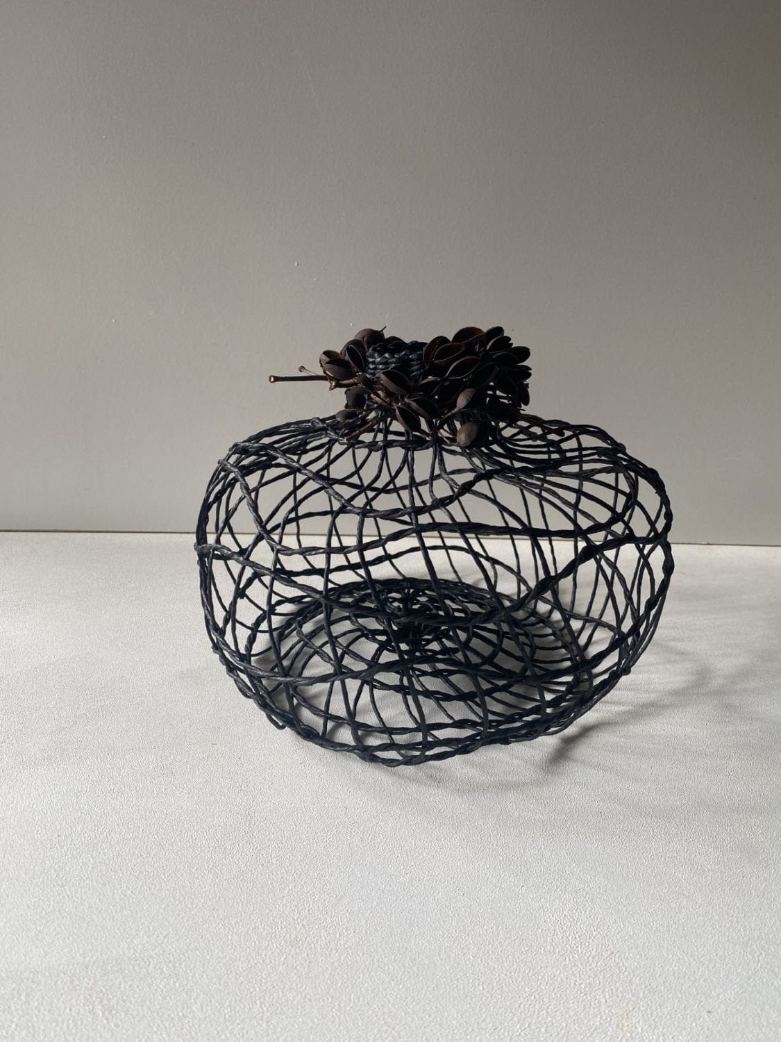 Woven Vase With Grevillea Seed Pods