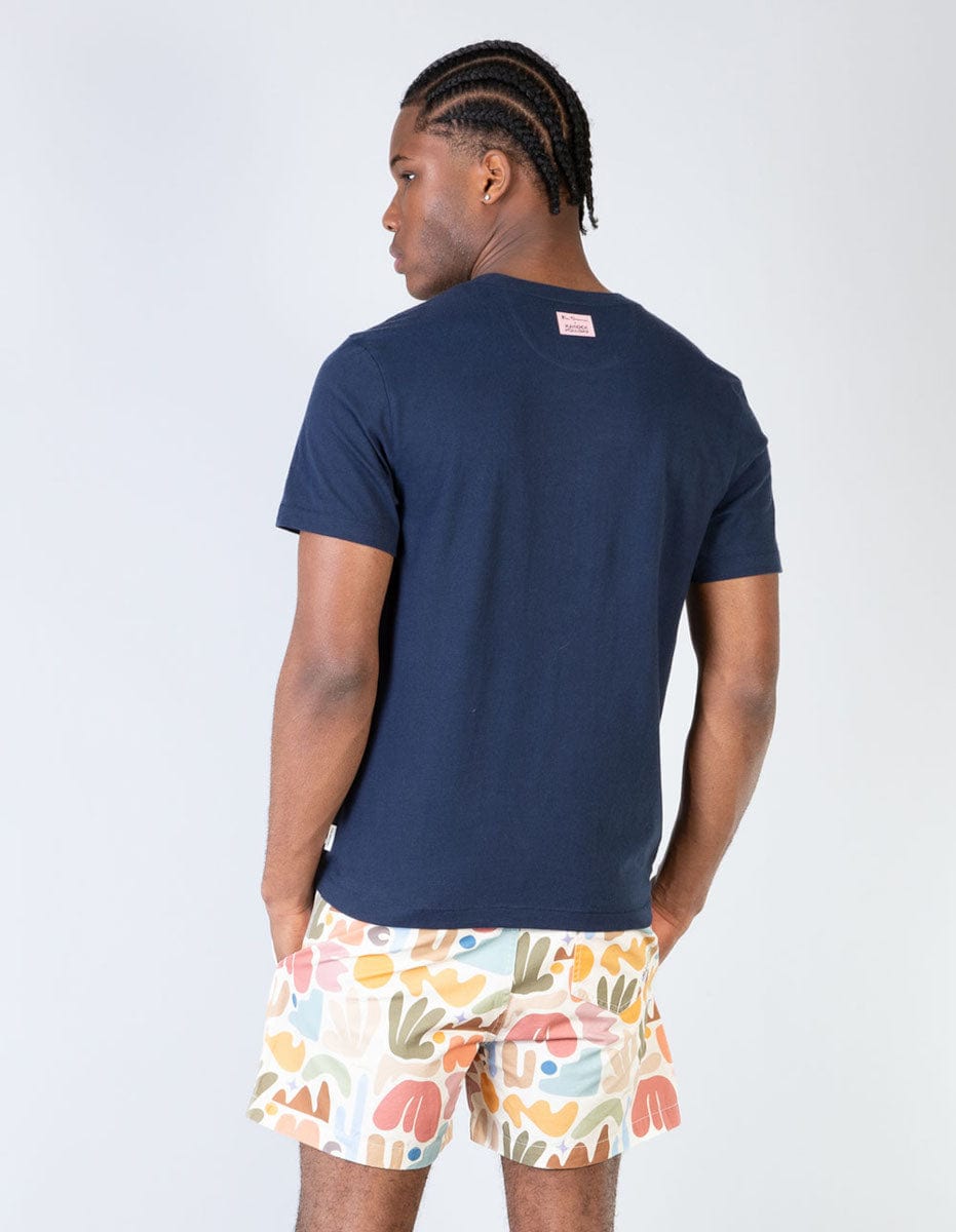 Hello Palm Springs Oversize Tee - Dark Navy