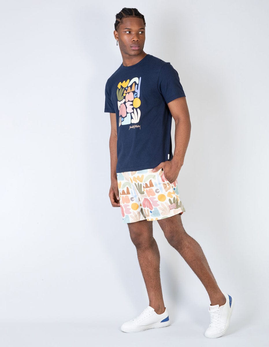 Hello Palm Springs Oversize Tee - Dark Navy