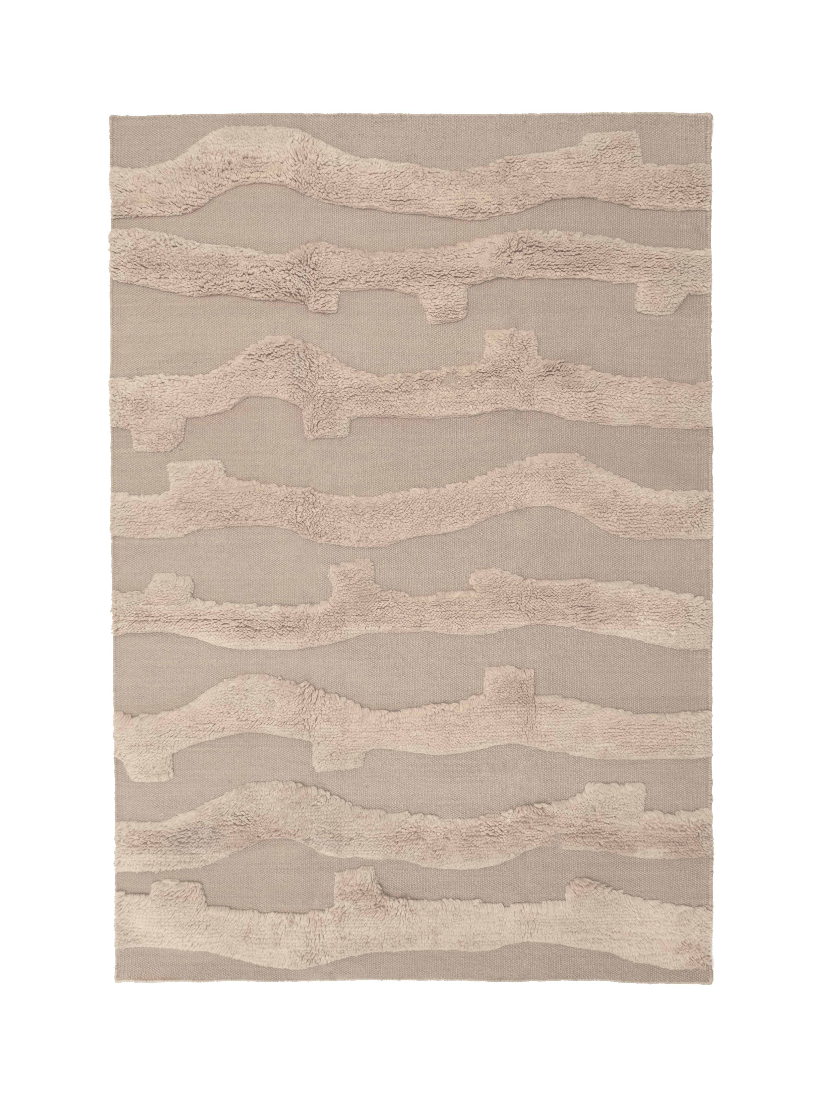 Cradle Neutral Washable Wool Fine Cut Pile Rug