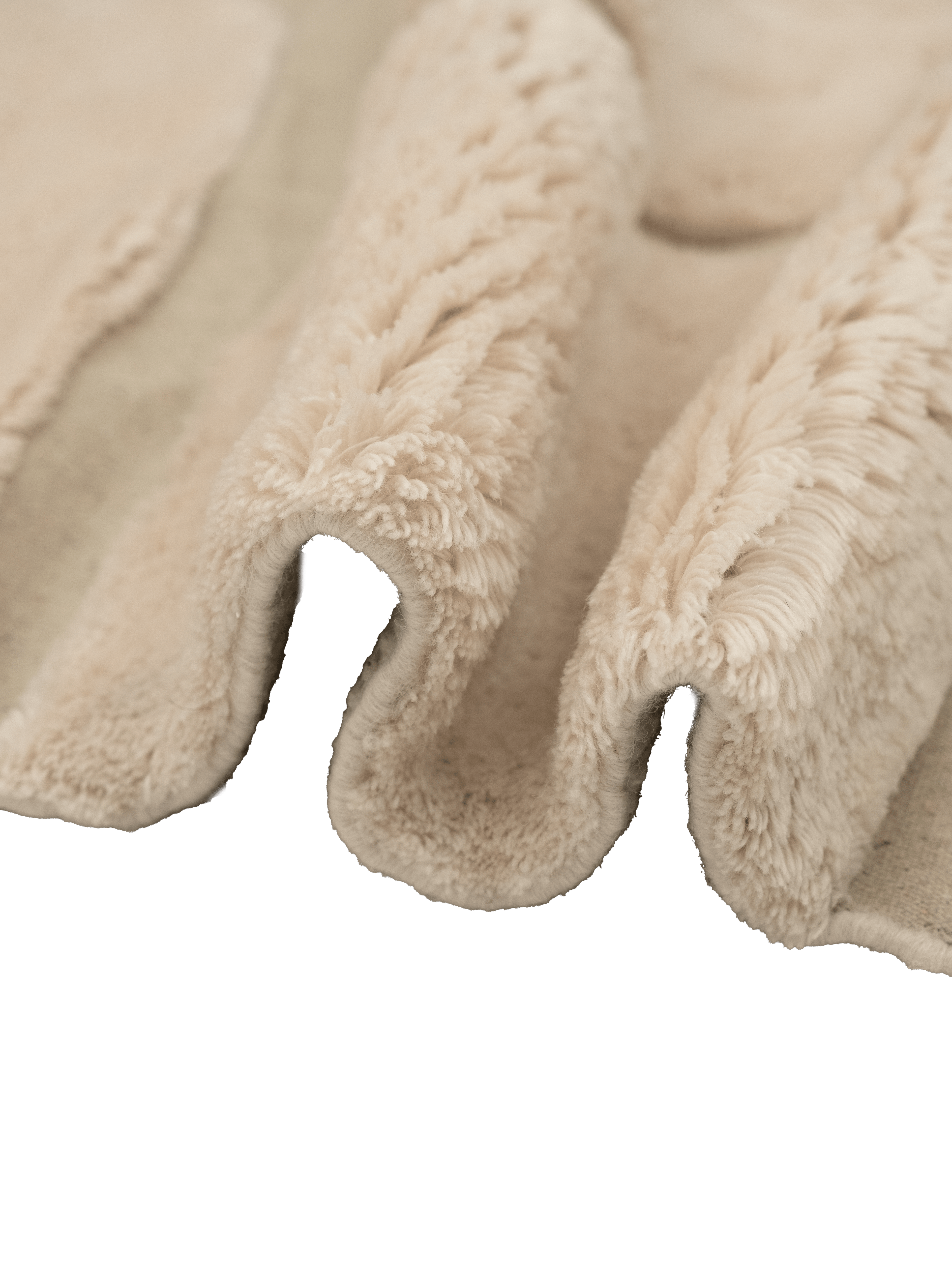 Ember Neutral Washable Wool Fine Cut Pile Rug