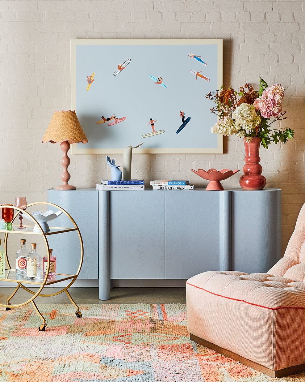 Evie Table Lamp - Blush