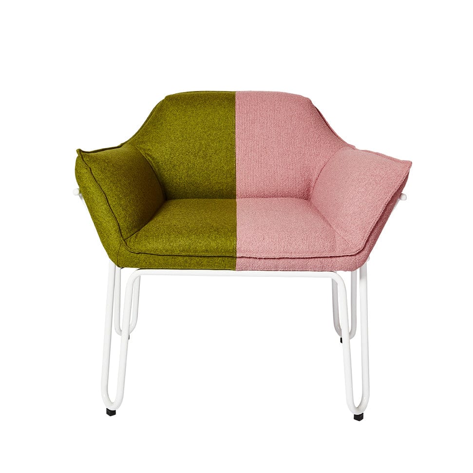 Sister Lounge Armchair - Pink & Chartreuse