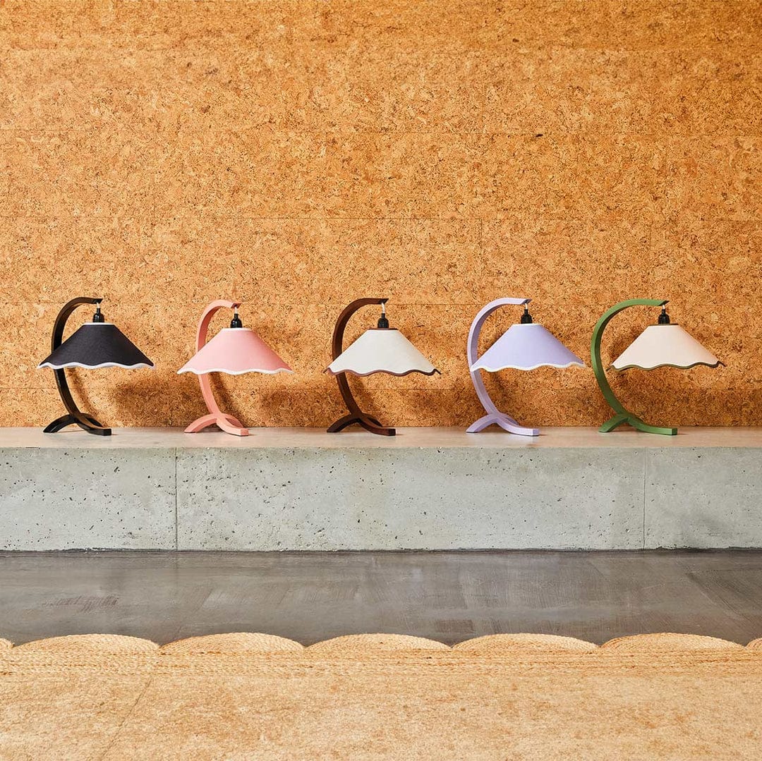 Kira Table Lamp - Coral & Cream