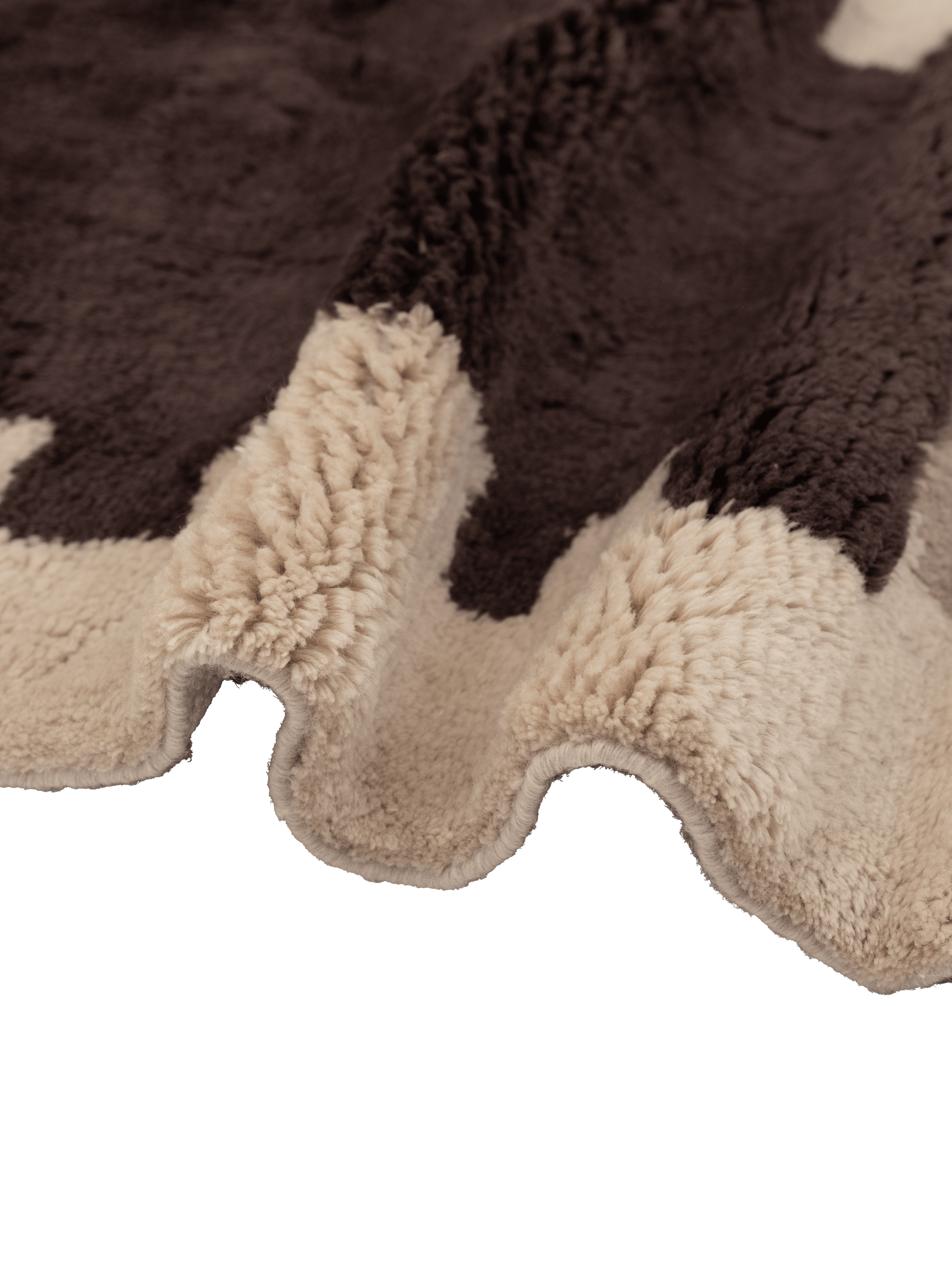 Quoin Brown Washable Wool Fine Cut Pile Rug