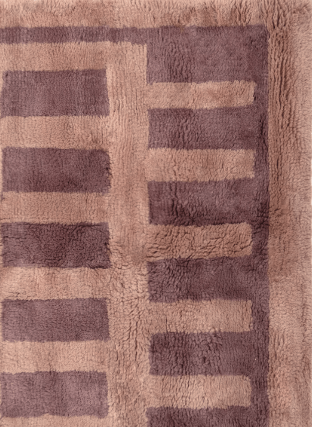 Tasman Brown Washable Wool Fine Cut Pile Rug