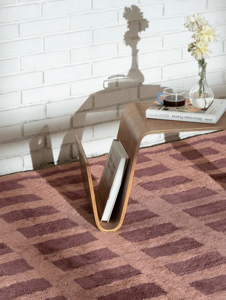 Tasman Brown Washable Wool Fine Cut Pile Rug