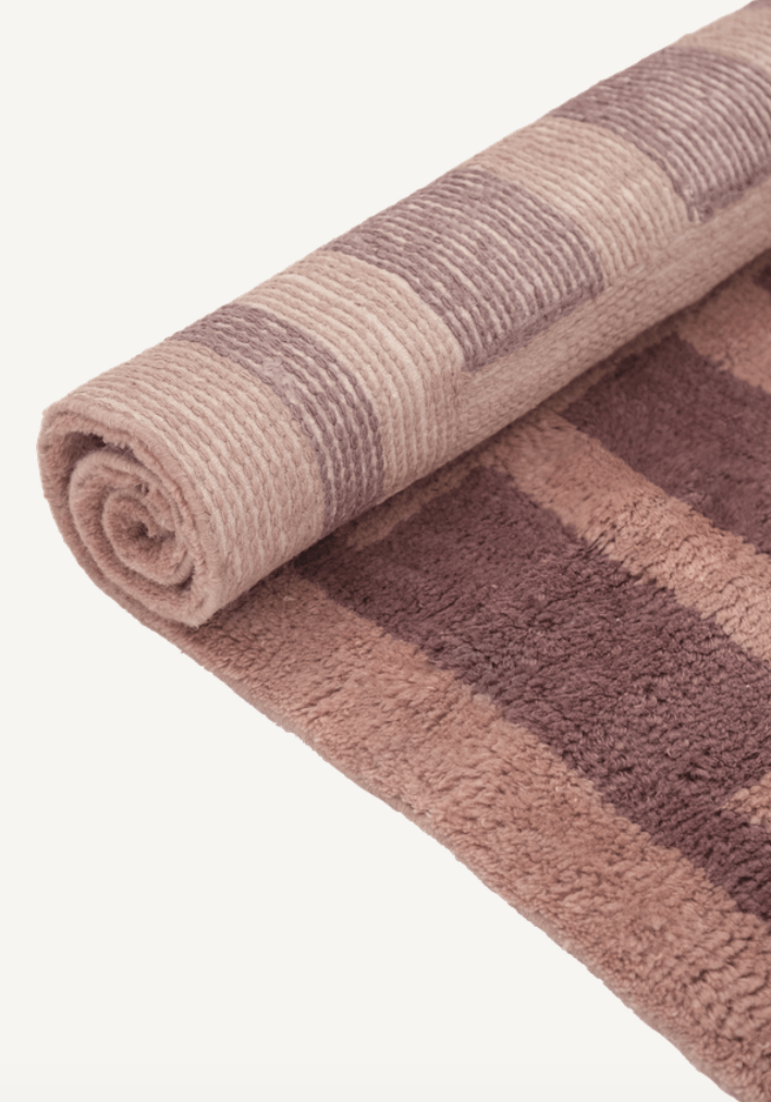 Tasman Brown Washable Wool Fine Cut Pile Rug