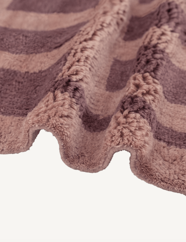 Tasman Brown Washable Wool Fine Cut Pile Rug