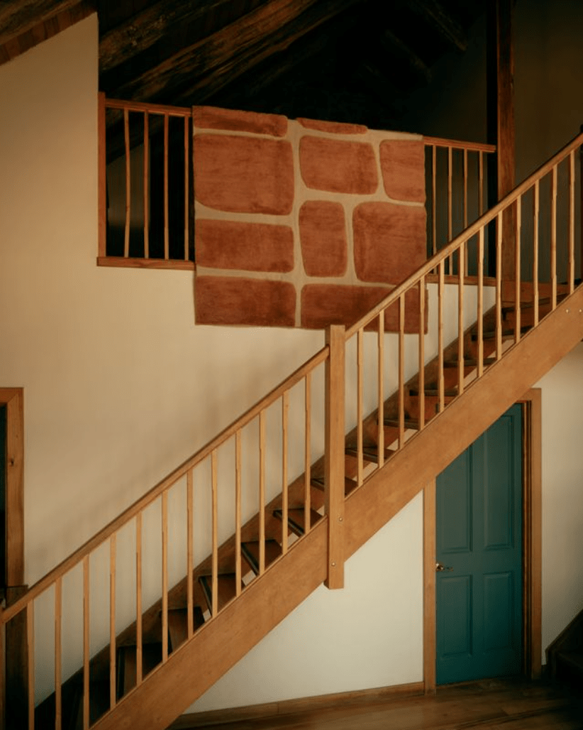 Ember Rust Washable Wool Fine Cut Pile Rug