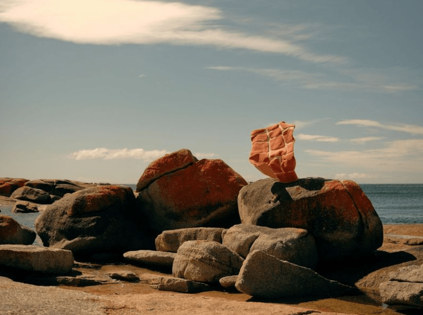 Ember Rust Washable Wool Fine Cut Pile Rug