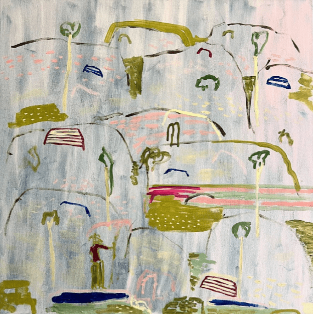 The Running Track At The Springs - Original Art