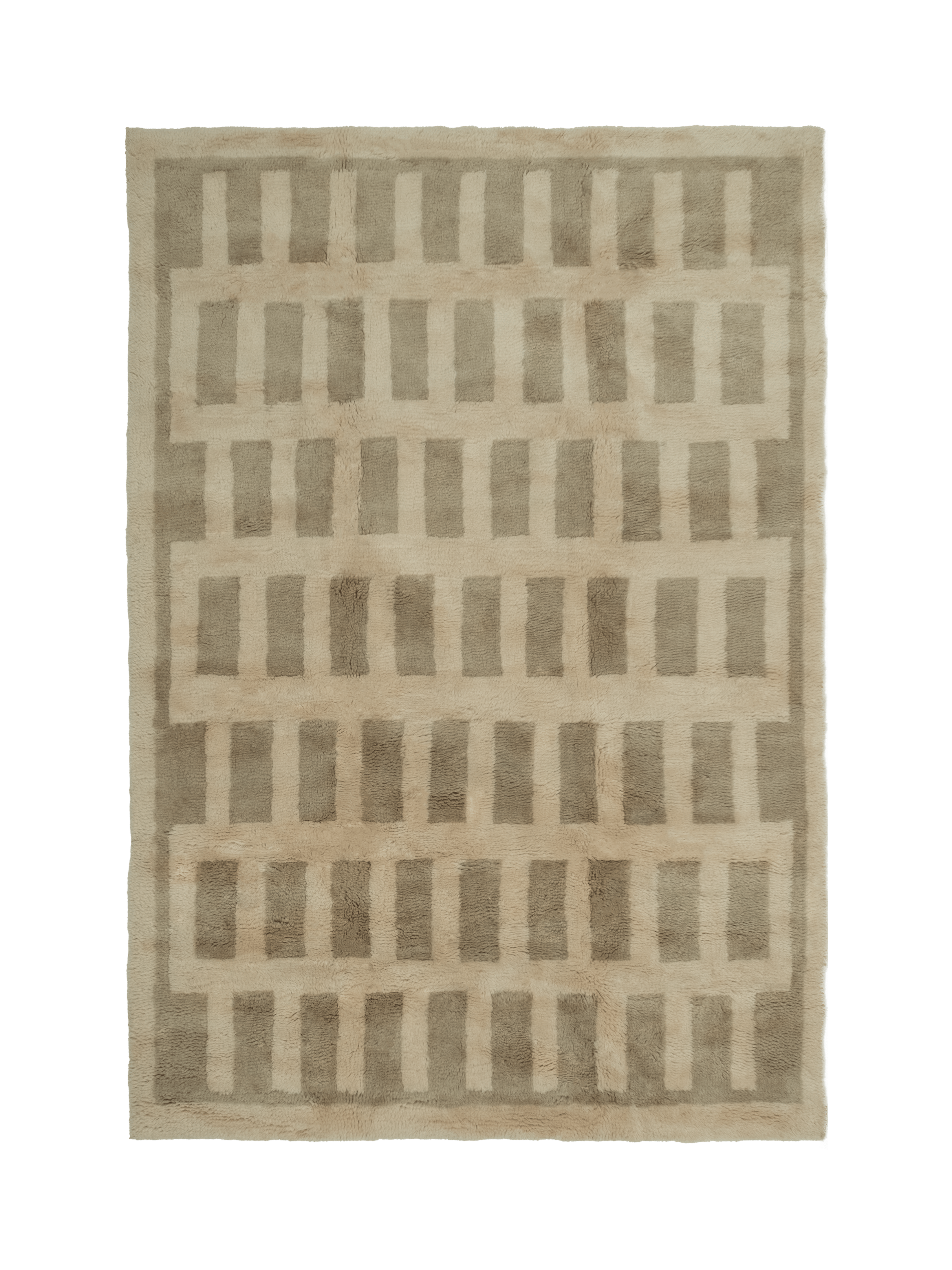 Tasman Neutral Washable Wool Fine Cut Pile Rug