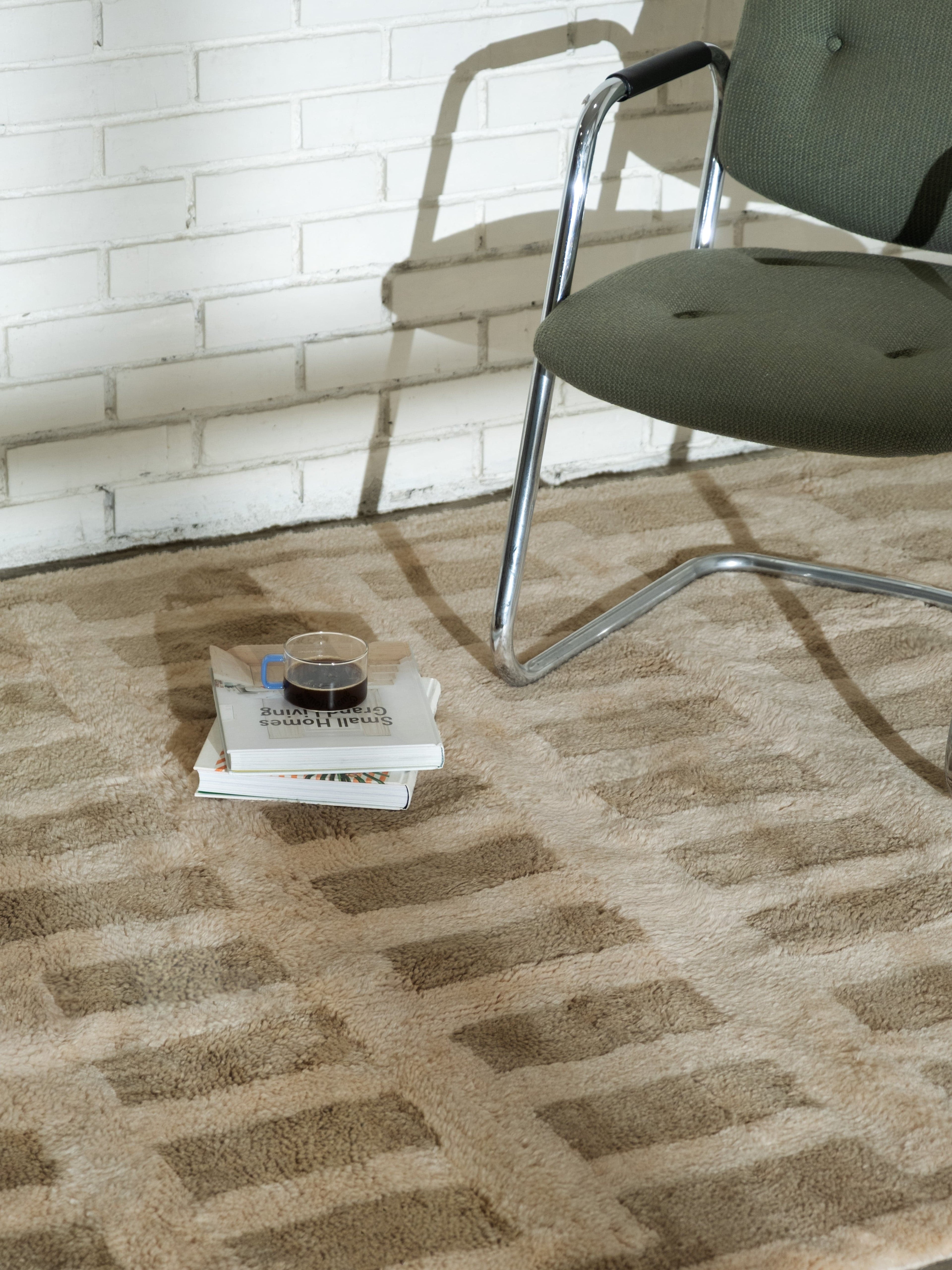 Tasman Neutral Washable Wool Fine Cut Pile Rug