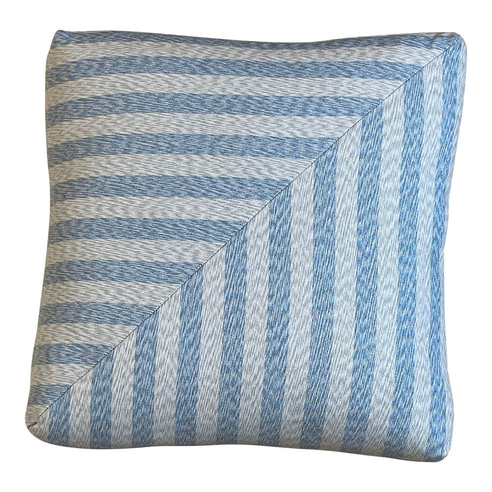 Hand Made Cushion - Stripe Blue Prince