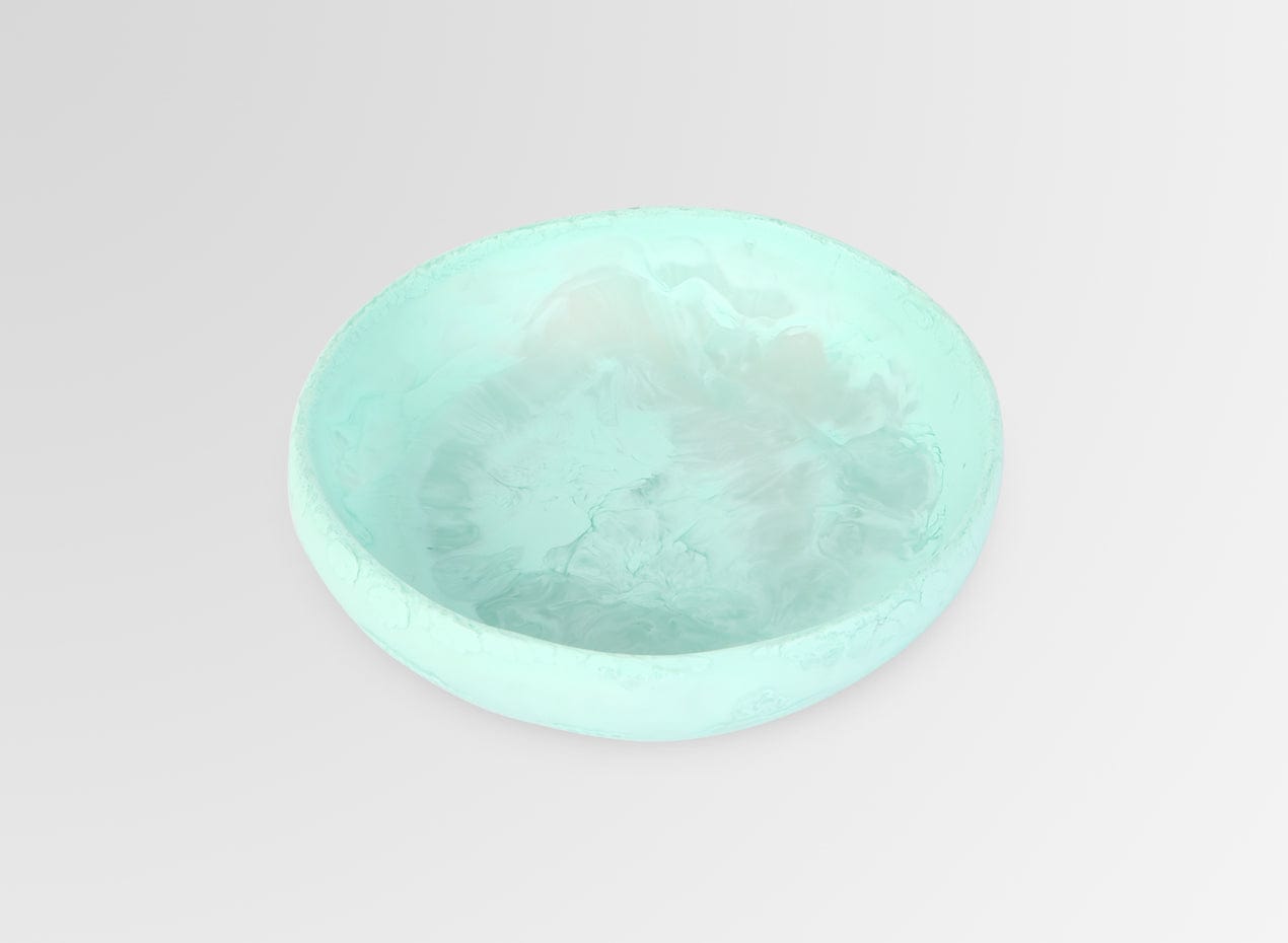 Small Resin Earth Bowl - Mint