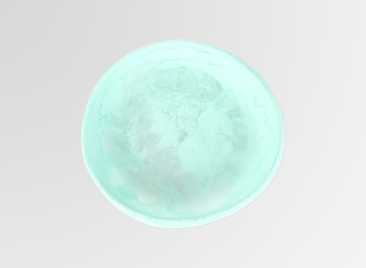 Small Resin Earth Bowl - Mint
