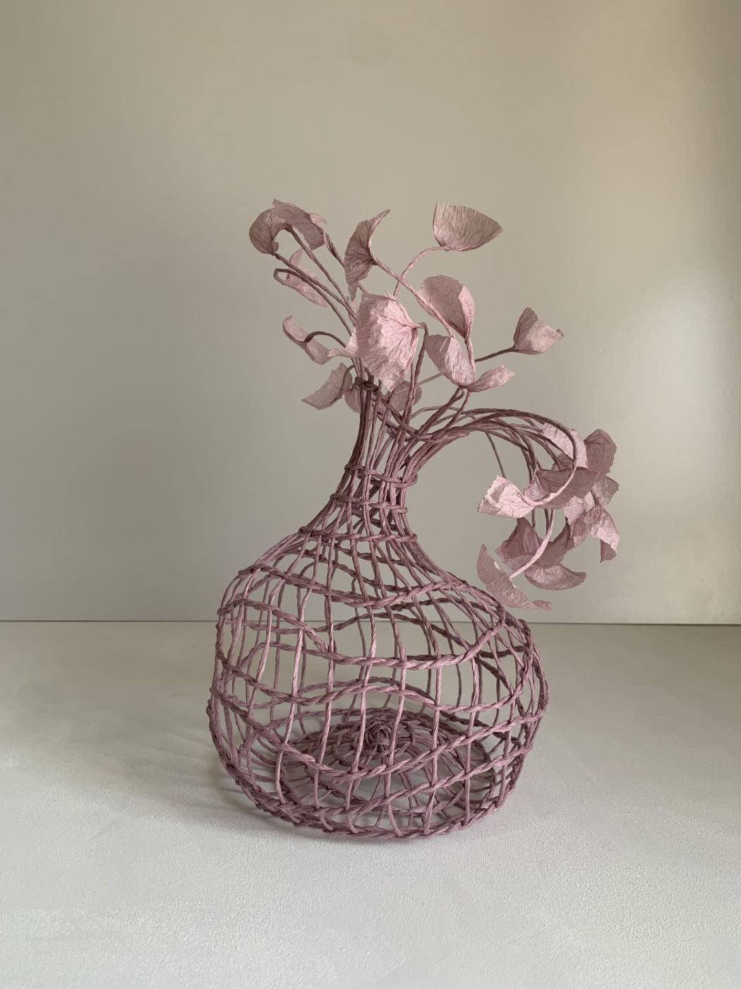 Woven Vase In Lilac