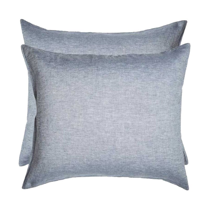 Linen Euro Pillowcase Set - Chambray