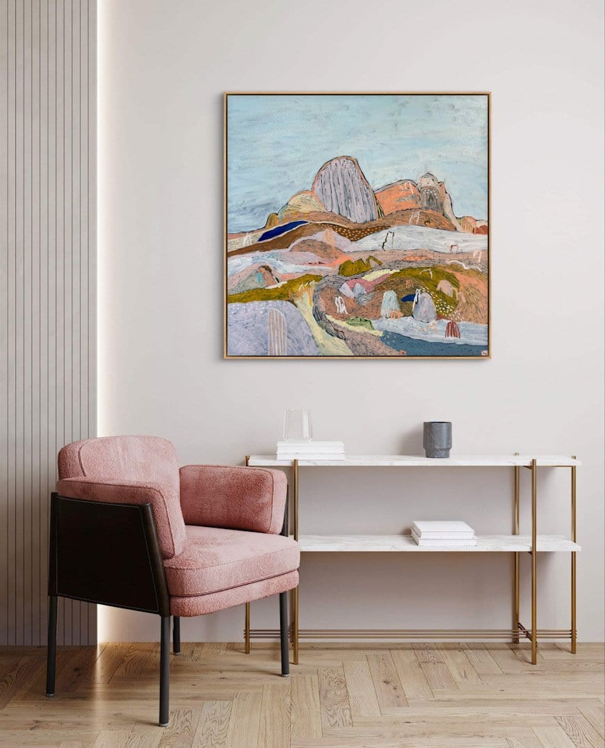 Bush Track 12 With Jennifer & Her Small White Dog - Original Art