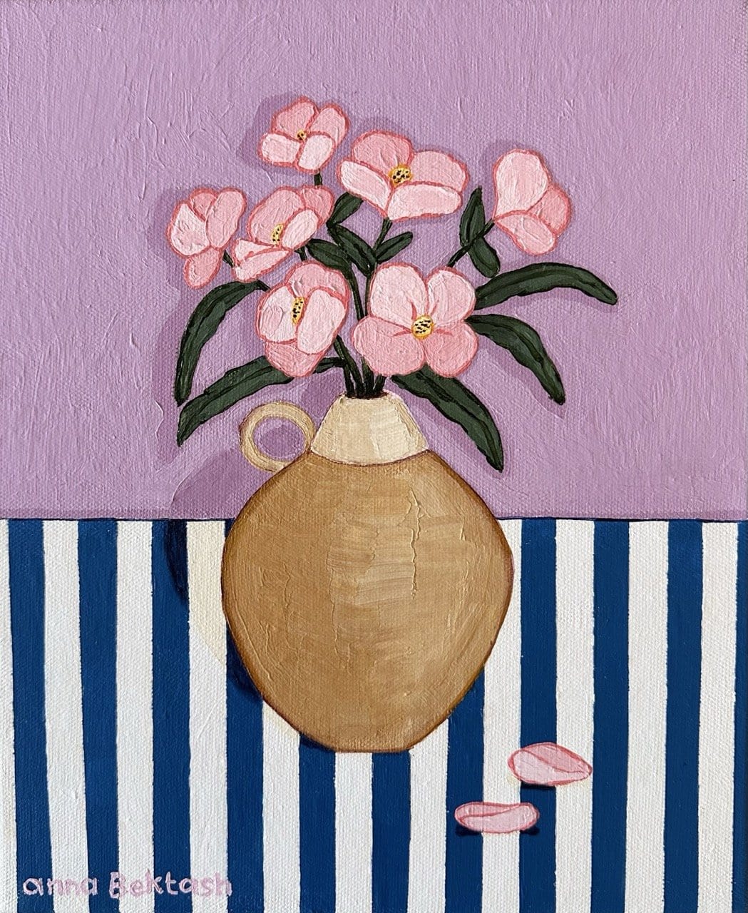 Stripes And Magnolia - Original Art