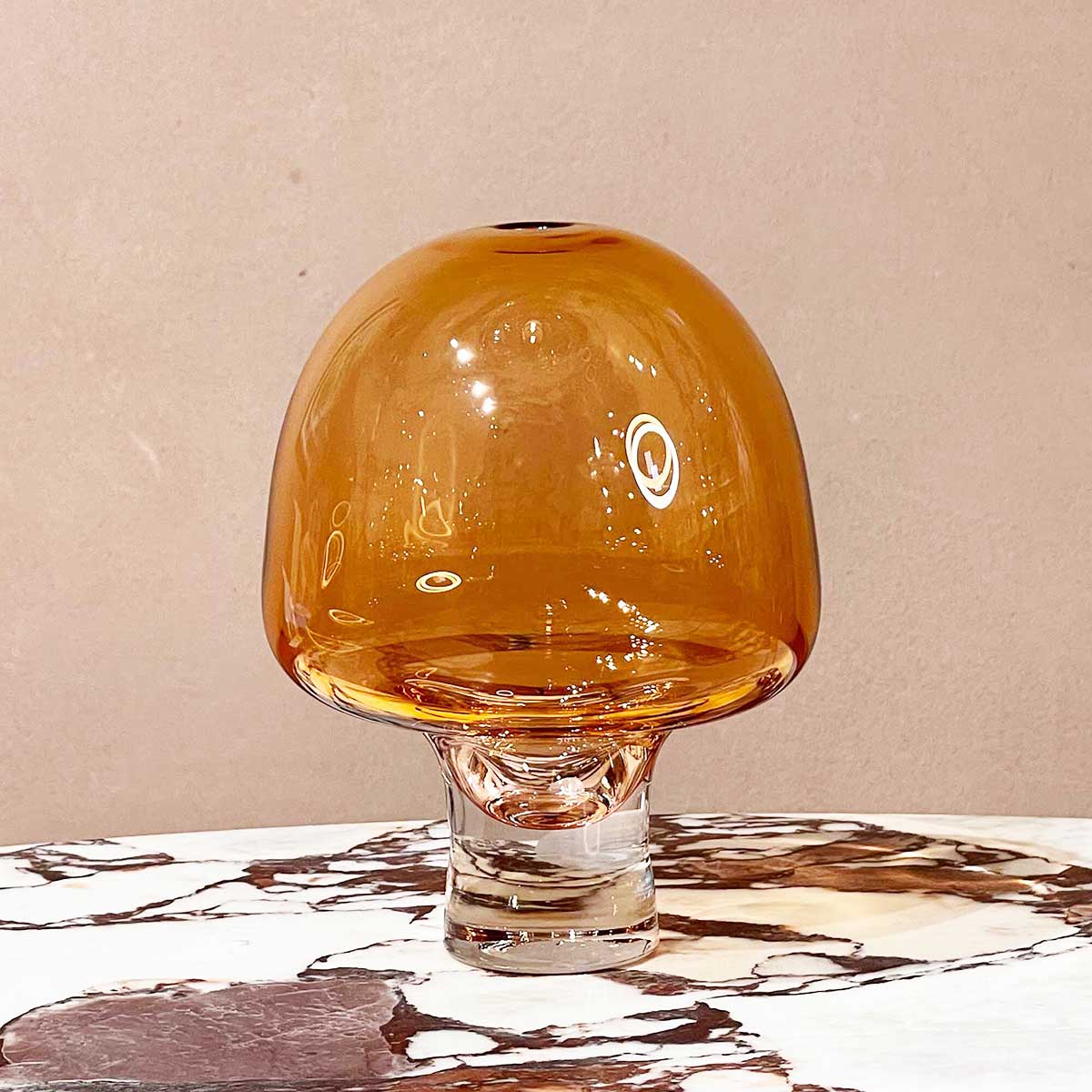 Yumemiru Glass Vessel Large - Amber