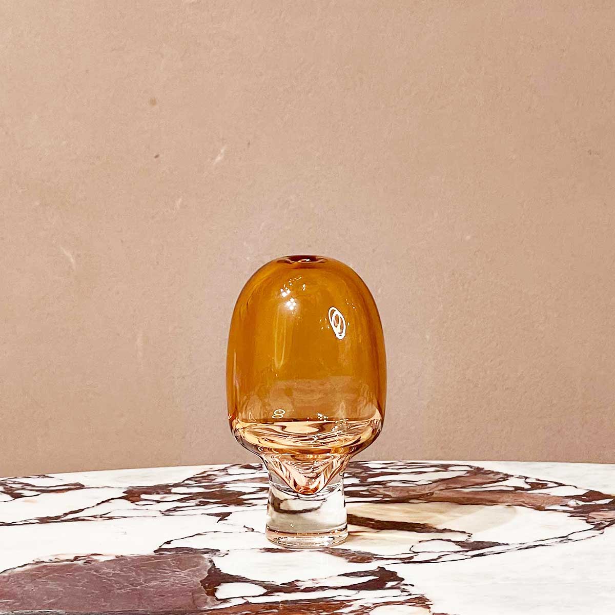 Yumemiru Glass Vessel Small - Amber