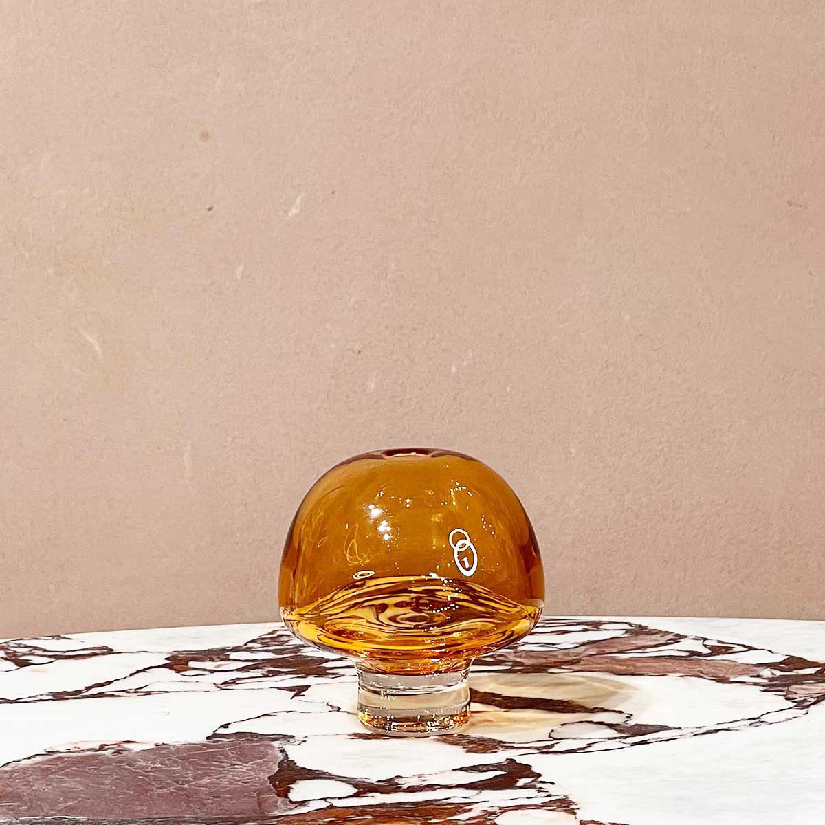 Yumemiru Glass Vessel Small - Amber