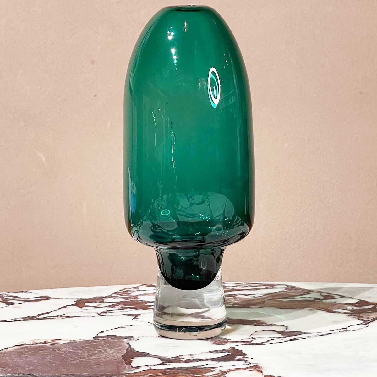 Yumemiru Glass Vessel Tall - Green