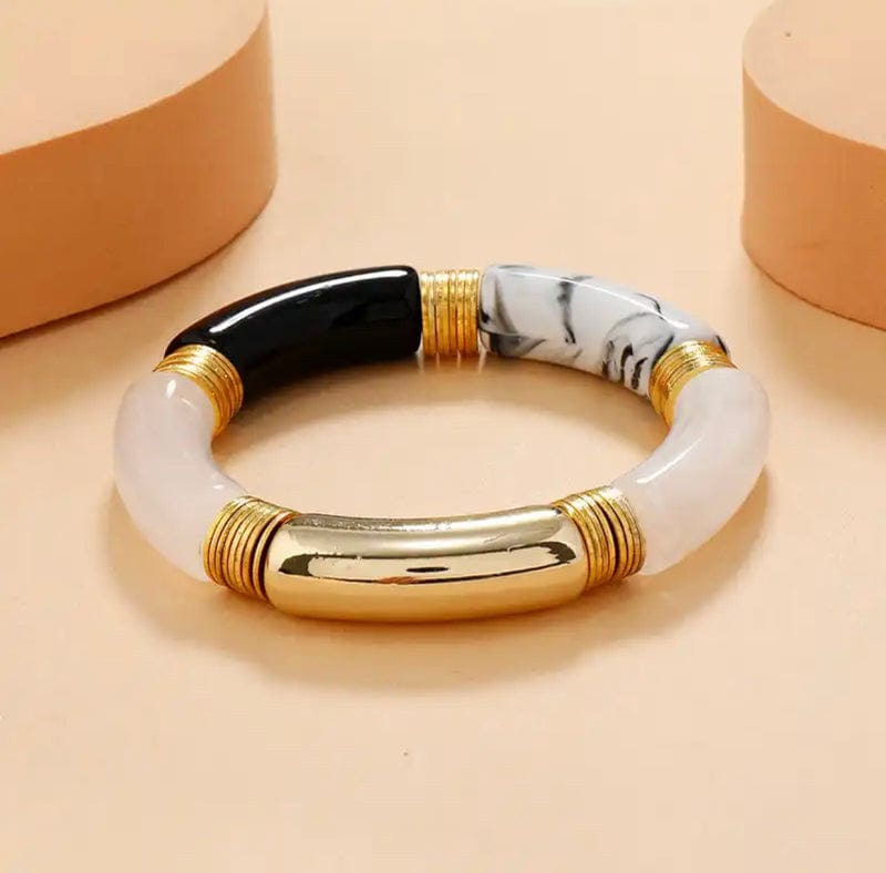 Lillian Bracelet - Black and Gold