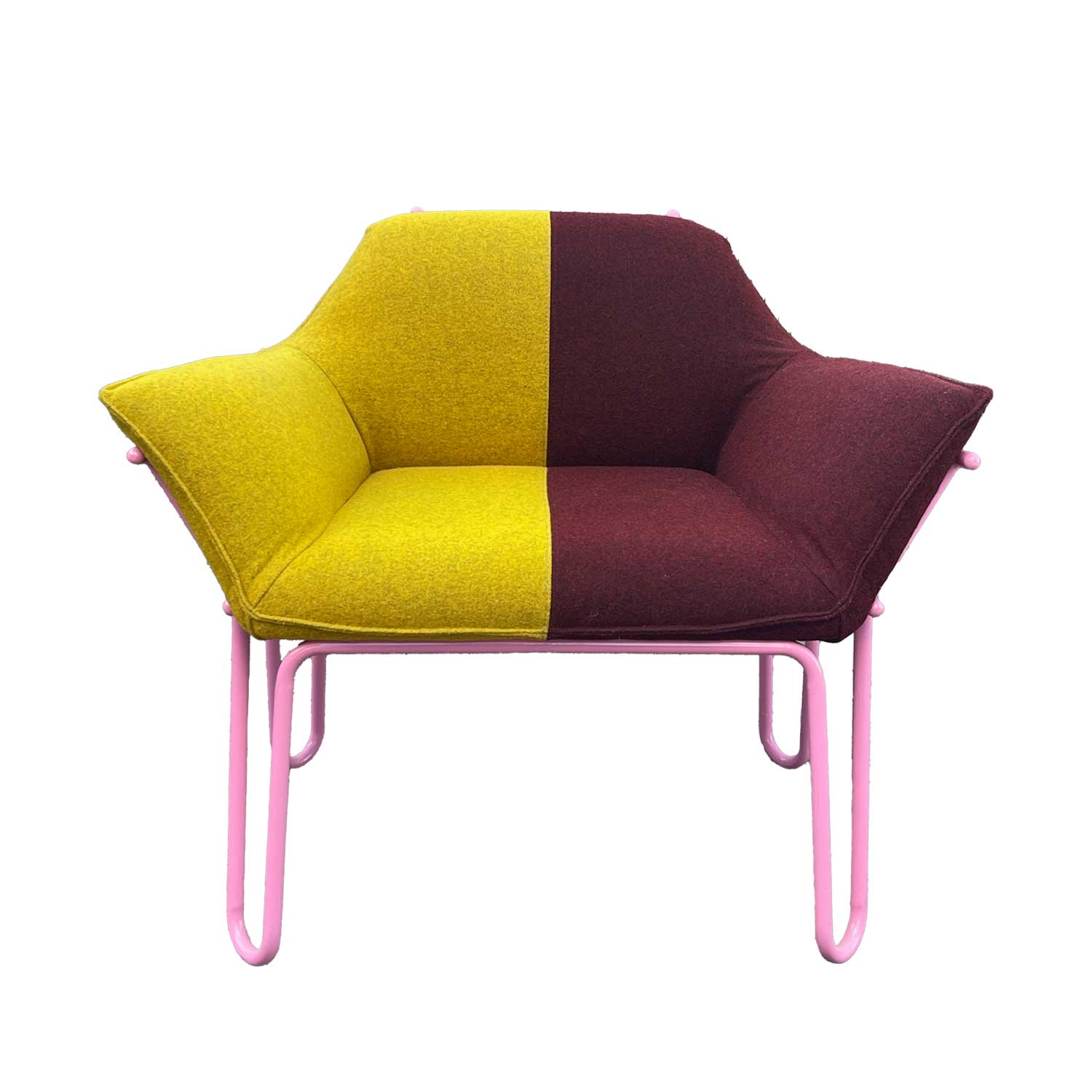 Sister Lounge Armchair - Mustard & Plum
