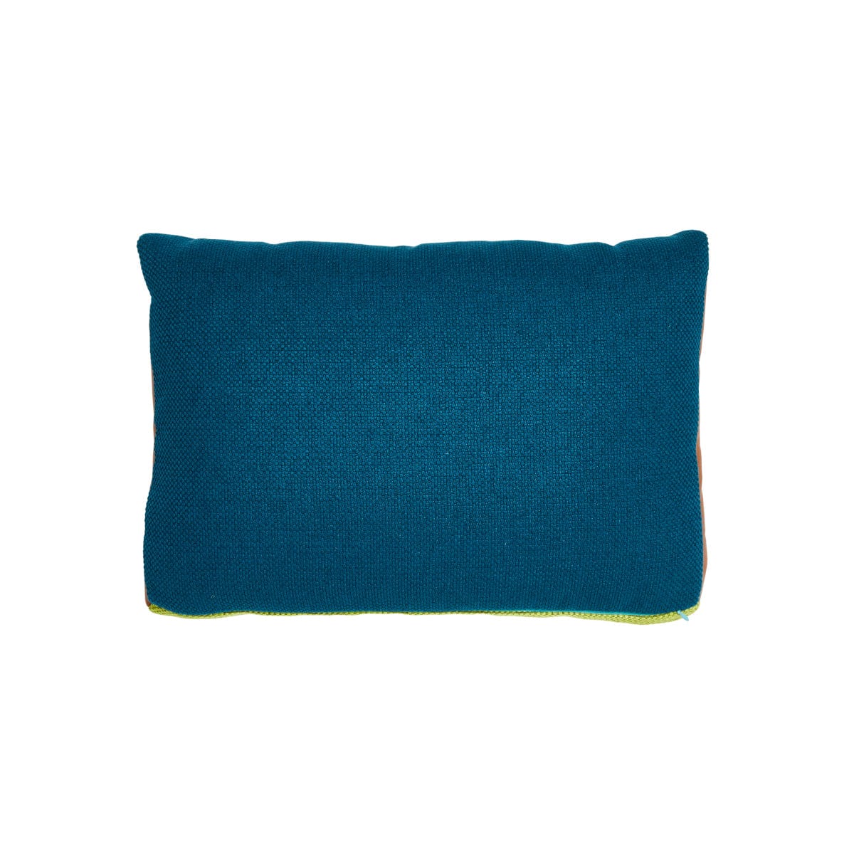Hand Made Cushion - Chartreuse &amp; Teal