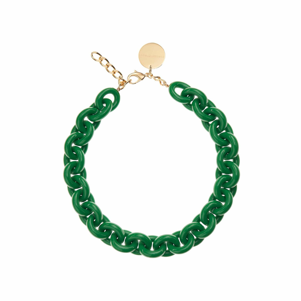 Circle Necklace - Green
