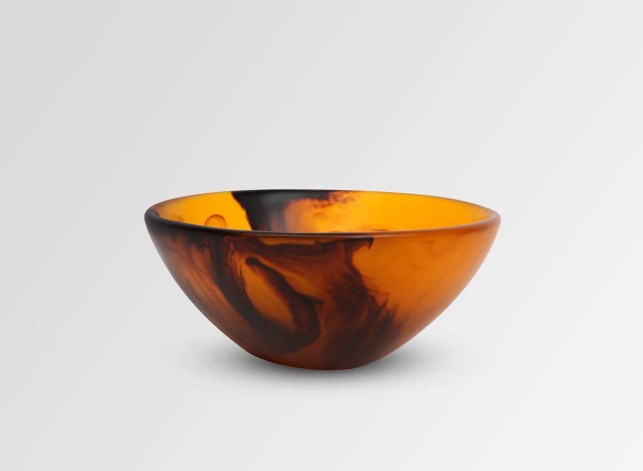 Small Resin Ball Bowl - Tortoiseshell