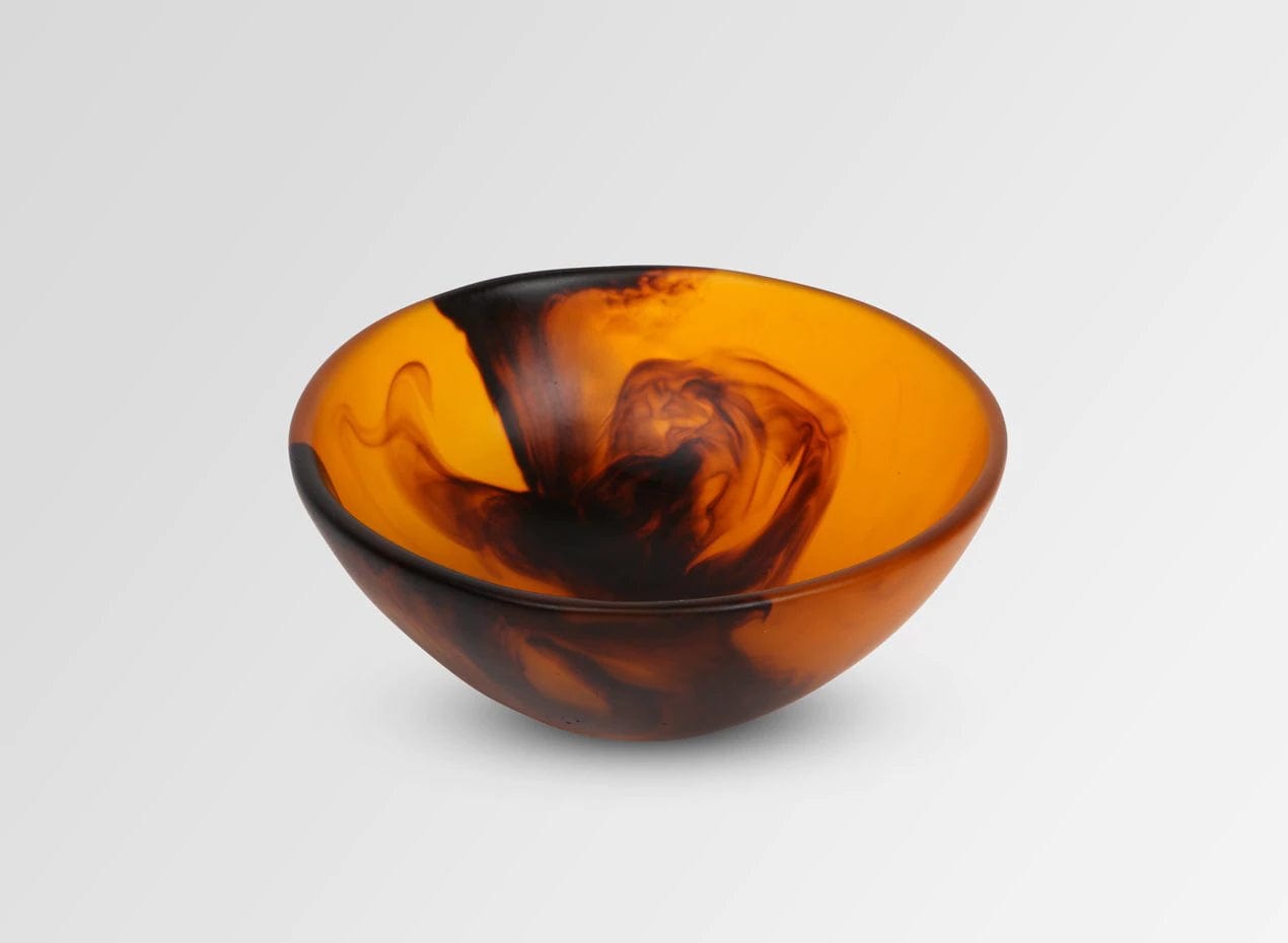 Small Resin Ball Bowl - Tortoiseshell