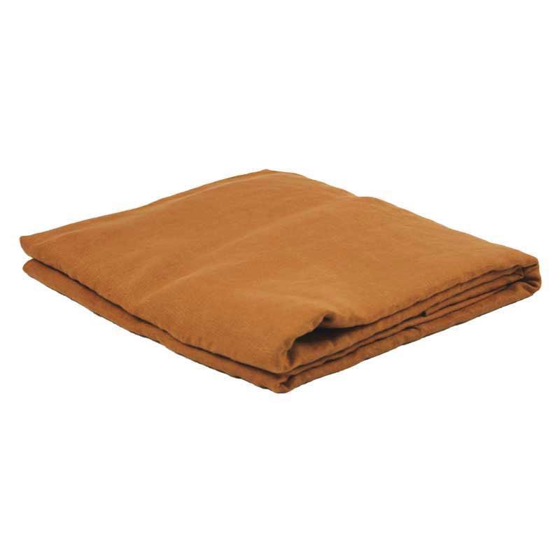 Linen Flat Sheet - Tobacco-Bedding-Greenhouse-Greenhouse Interiors