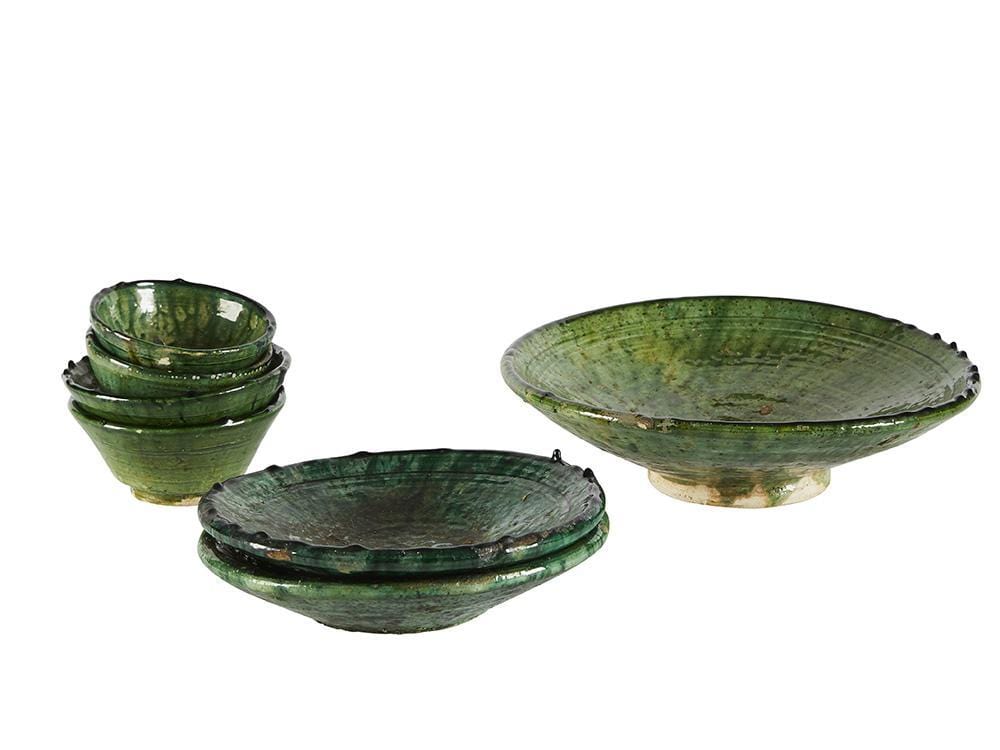 Moroccan Tamegroute Bowls - Green