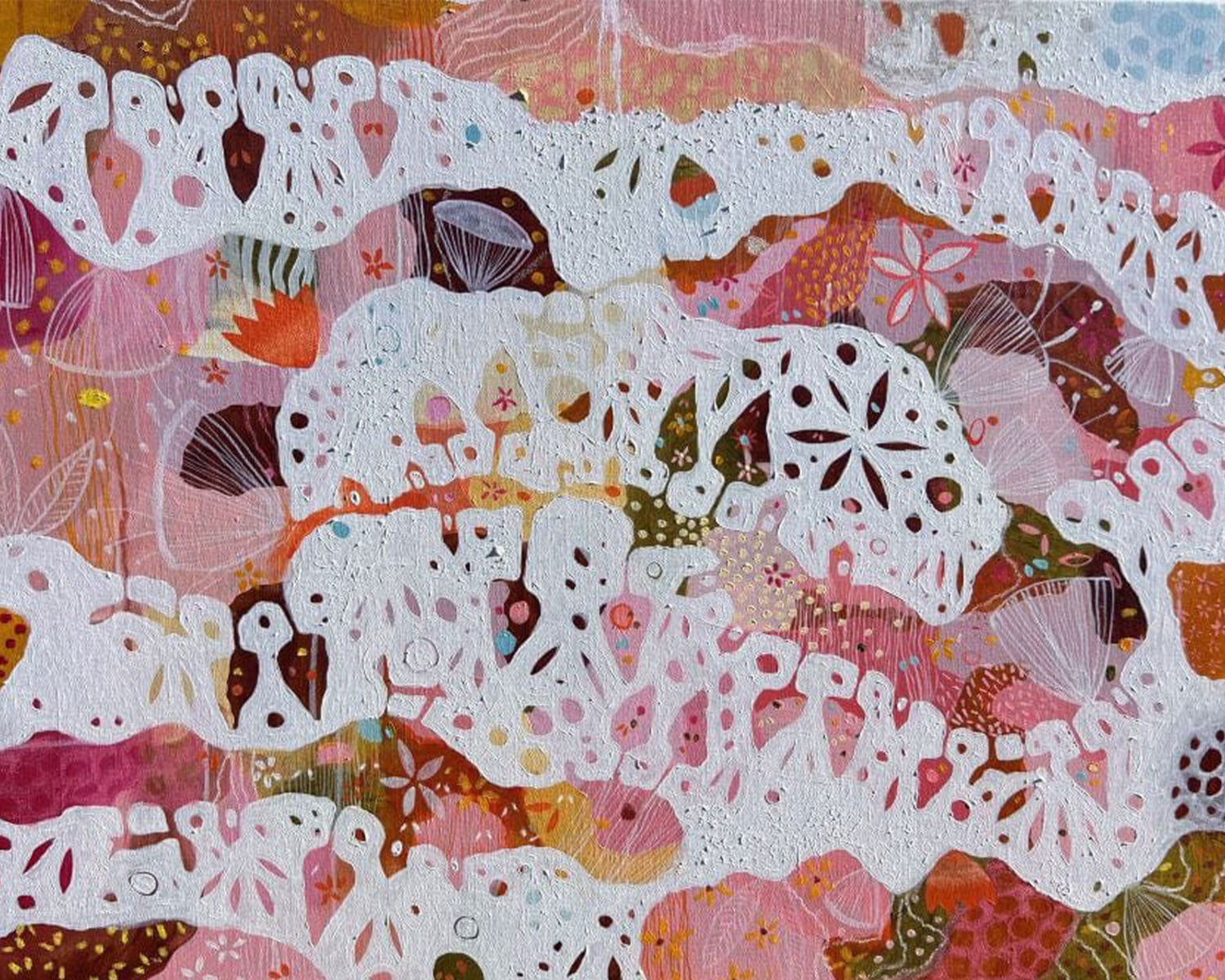 Pinks & Reds Artworks with a Soft & Muted Feel