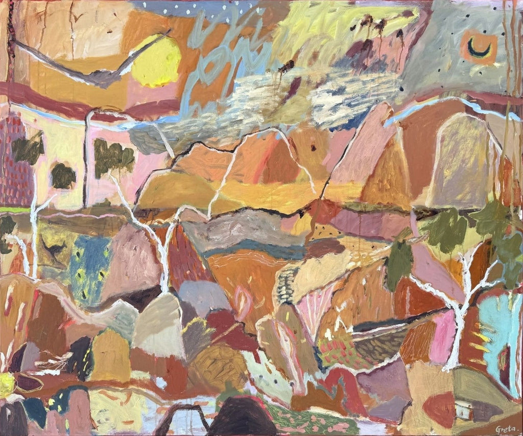 Sundown At Kata Tjuta  - Original Artwork