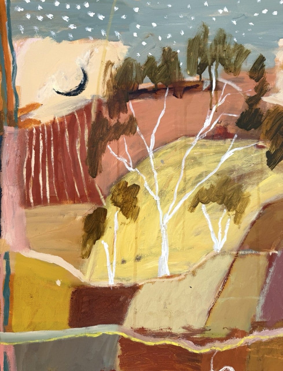 Red Sun, Old Tracks - Original Artwork