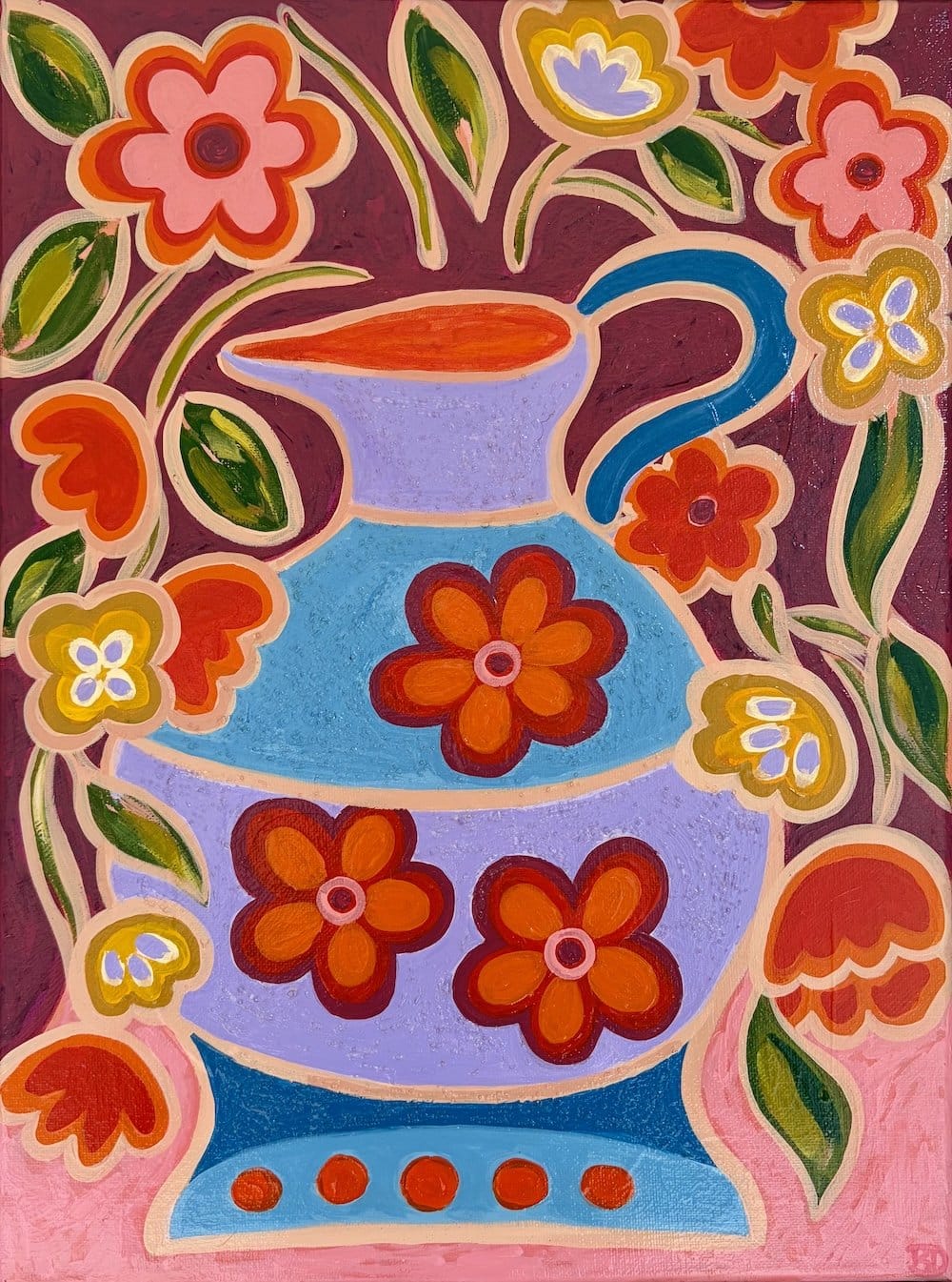 Dancing Flowers - Original Art