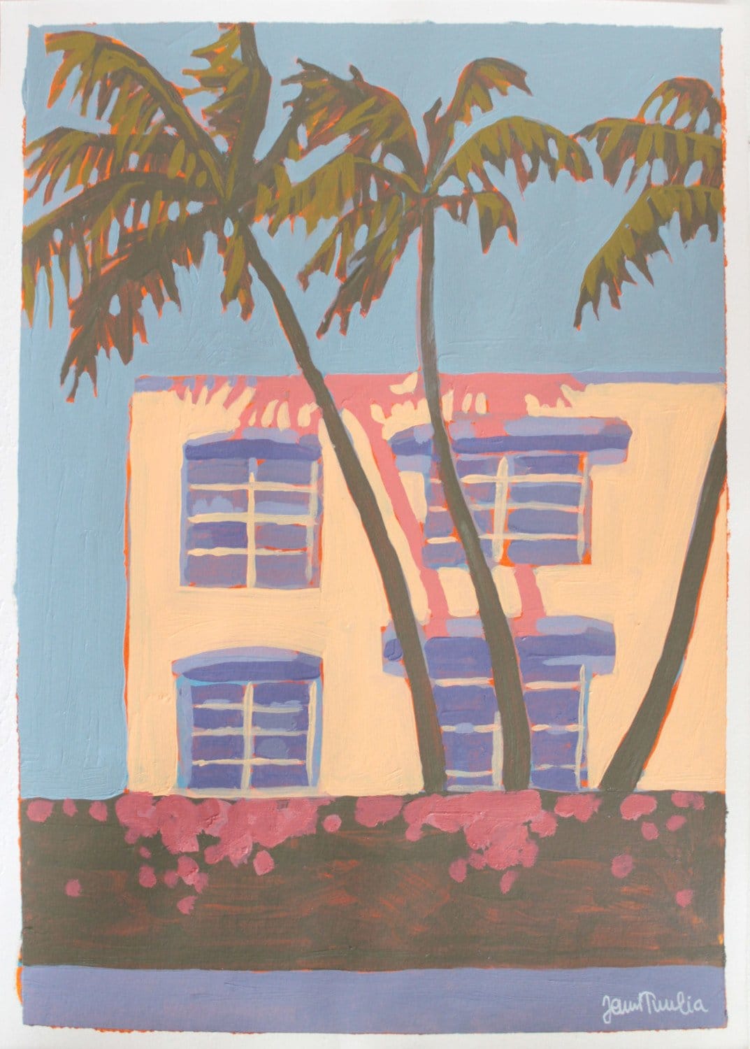 Miami Mood - Original Artwork-Original Art-Jenni Tuulia Siltala-Greenhouse Interiors Pty Ltd