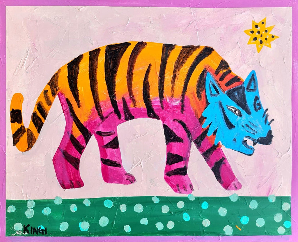 Kitty Cosmic - Original Artwork-Decorative Art-Amber Kingi-Greenhouse Interiors Pty Ltd