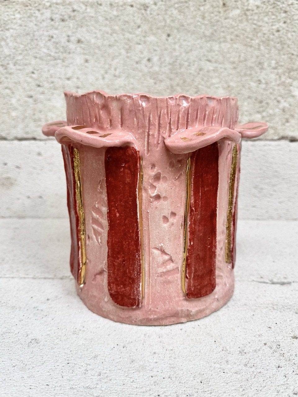 Deluxe Ice / Flower Bucket - 'Deep Red Dusty'