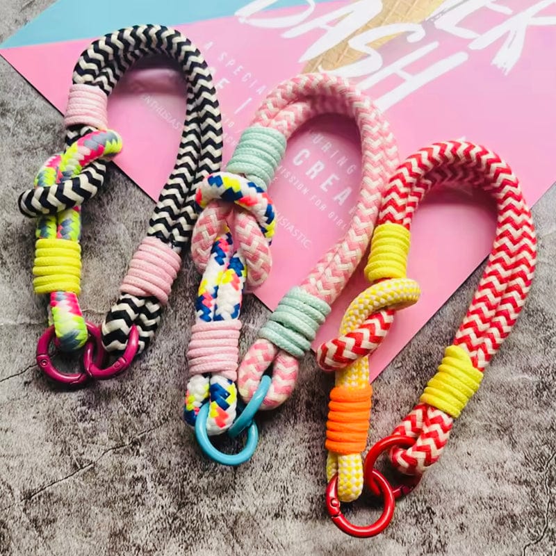 Colour Pop Rope Keyring (Black)