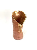 Skinny Crush Vase 'Gold Pink'
