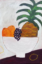 Two Mangoes, Grapes And A Pineapple - Original Art