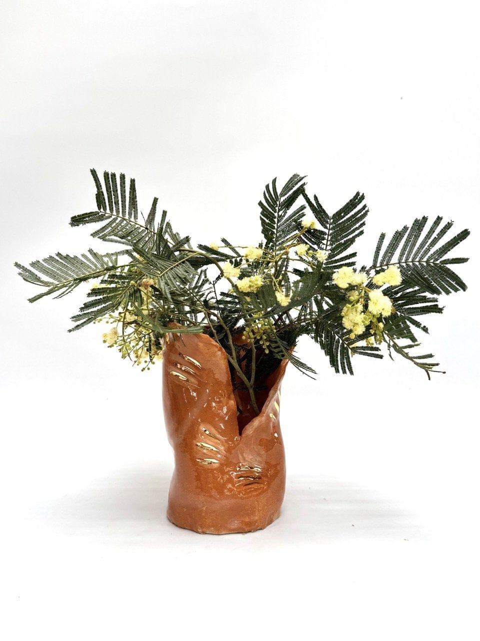 Skinny Crush Vase 'Gold Copper'