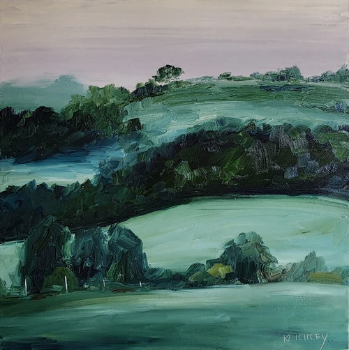 Green Misty - Original Art-Original Art-Michelle Keighley-Greenhouse Interiors Pty Ltd