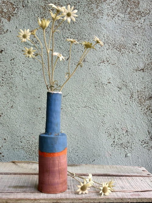 Flotsam Bottle Denim Plum-Ceramics-Sarah Murray-Greenhouse Interiors